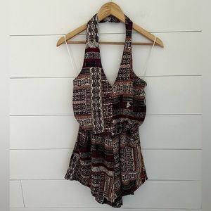 Bishop + Young Desert Floral Halter Romper